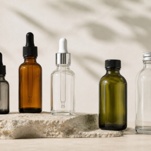 glass bottles and jars